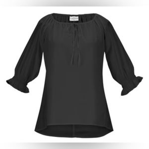 Holy Clothing Black Tunic Renaissance Faire Drawstring